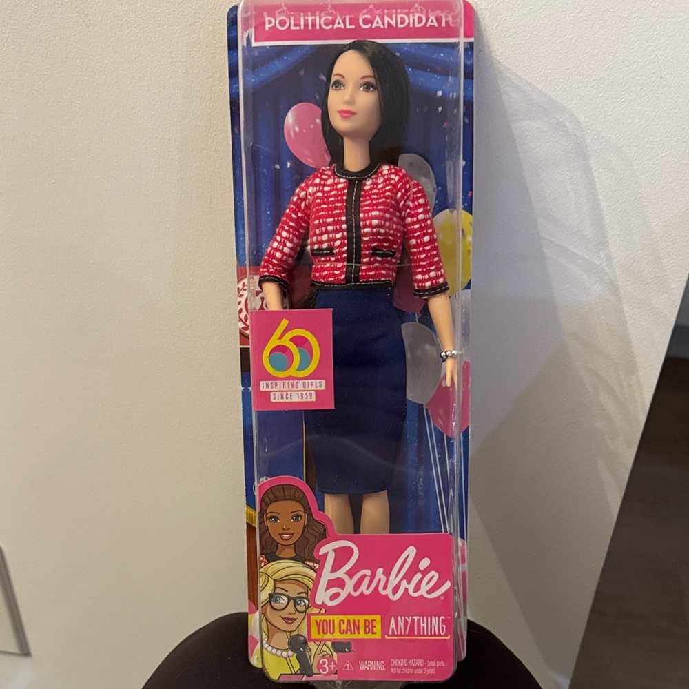Barbie Political Candidate 60th Ann. You Can be Anything doll. New in box.